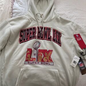 NFL Super Bowl LIX Cream Hoodie